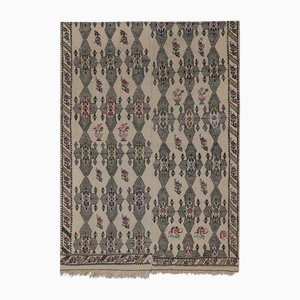 Tappeto Jajim Kilim con motivo a rombi