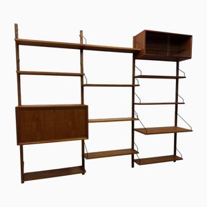 Libreria vintage in teak di Poul Cadovius per Royal System, Scandinavia, anni '60