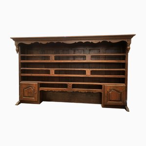 Chest of Drawers with Open Plate Shelves