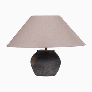 Belgische Vintage Wabi-Sabi Tischlampe aus Keramik