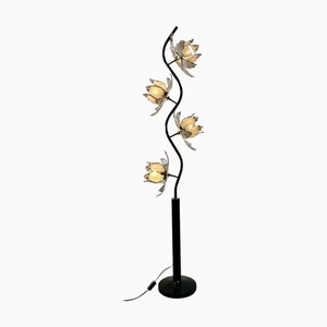 Lotus Lampe mit vier Blumen