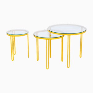 Italienische Satz Couchtische, 1980er, 3er Set