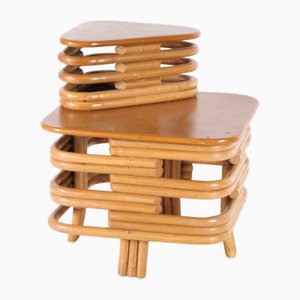 Rattan Side Table, 1970s