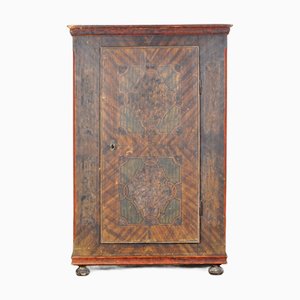 Hand Painted Pine Cabinet, 1850