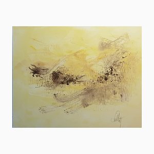 Christian Feltin, Sandstorm, 2021, Acryl auf Leinwand, Gerahmt