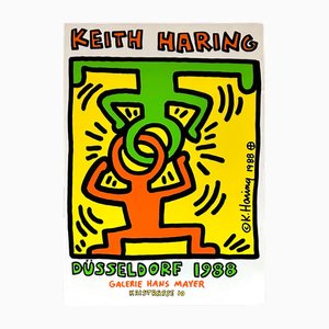 Keith Haring, Large Composition from Galerie Hans Mayer, 1988, Screen Print