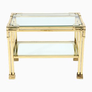 Hollywood Regency Bar Side Table with Wheels, 1970s