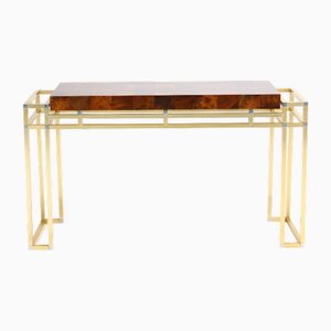 Brass Console Table, 1970s