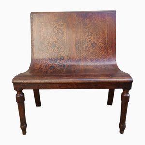 Bistrobank mit Prägung von Thonet, 1890er