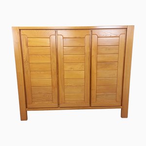 Vintage Armoire in Elm from Maison Regain, 1980s