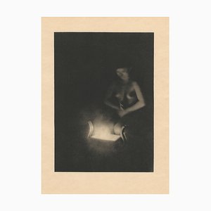 Heinz von Perckhammer, Desnudo en oración, Huecograbado original, 1928