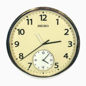 Große postmoderne Wanduhr von Seiko, 1980er