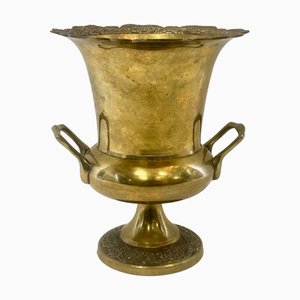 Vintage Danish Brass Wine Cooler from Malm, 1950s