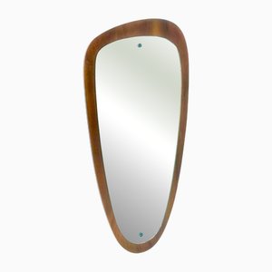 Mid-Century Wall Mirror in Teak, 1970s