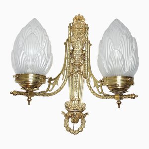 Bronze Wall Light, France, 1950s