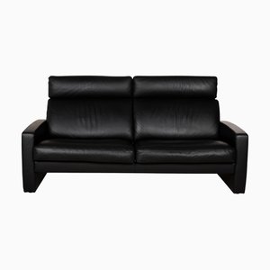 Just Relax 3-Seater Sofa in Black Leather from Erpo
