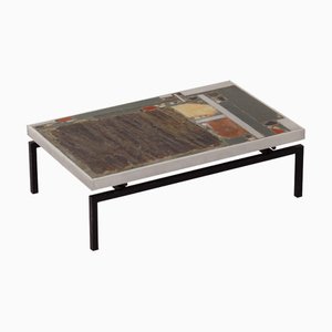 Brutalist Coffee Table by Paul Kingma, 1969
