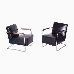 Set Bauhaus Sessel von Mücke-Melder, 1930er
