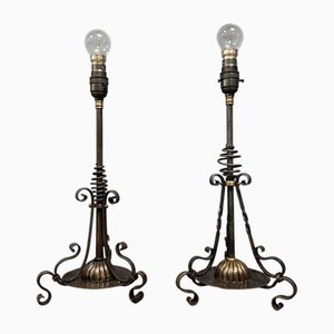 Lampes de Bureau Arts and Crafts, Angleterre, Set de 2
