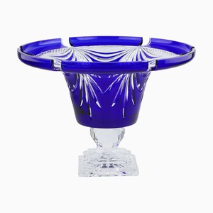 Hand-Cut 2-Tone Bowl from Lorraine, France, Late 20th Century