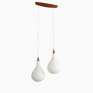 Lámpara colgante Drop vintage de Uno & Östen Kristiansson para Luxus
