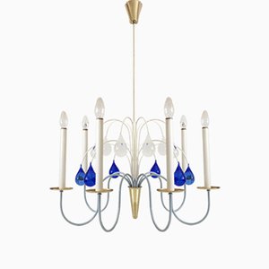 Mid-Century Chandelier from Vereinigte Werkstätten Collection, 1950s