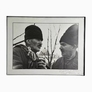 Gheorge Rizeanu, 2 Romanian Men, 20th Century, Photograph, Framed
