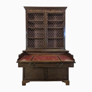 English Mahogany Scriban Bookcase