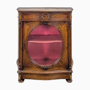 Low English Mahogany Display Case