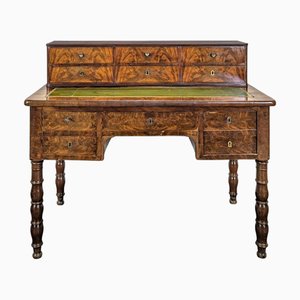 Louis Philippe Tiered Desk in Flamed Mahogany
