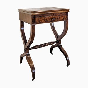 Restoration Game Table in Flamed Mahogany