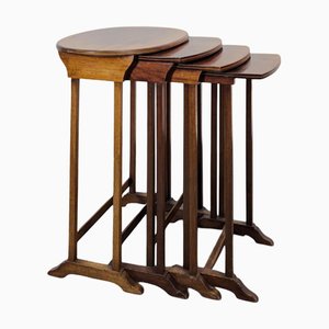 Nesting Tables in Mahogany, Set of 4
