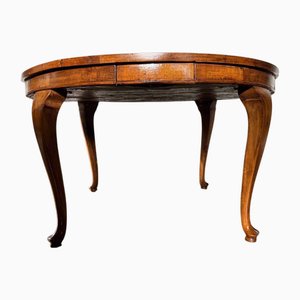 Antique Walnut Veneer Living Room Table