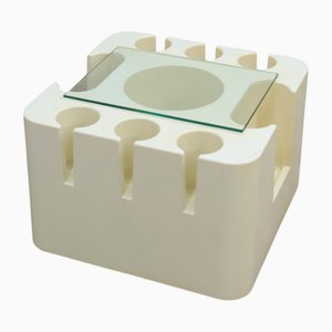 Weißer Bacco Barwagentisch von Sergio Mazza für Artemide, 1960er