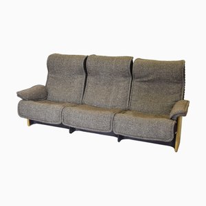 Follow Me Three-Seater Sofa with Structure in Maple by Otto Zapf for Koll International, 1970s