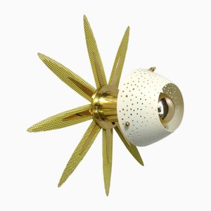 Plafonnier ou Applique Murale Sunburst par Ernest Igl pour Hillebrand, 1950s