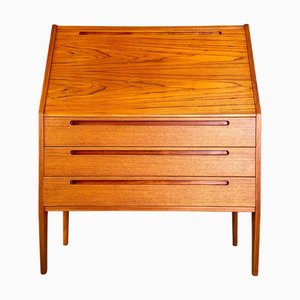 Danish Teak Secretaire by Nils Jonsson for HJN Mobler