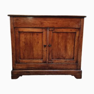 Antique French Mill Work Cabinet in Oak and Cherry