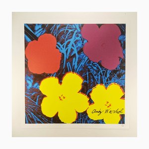 Dopo Andy Warhol, Flowers, Litografia, anni '80
