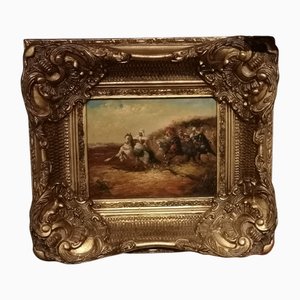 Arabian Horsemen, 1920s-1940s, Painting, Framed