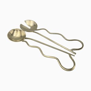 Trobar Serving Spoon and Fork by Sebastiao Lobo