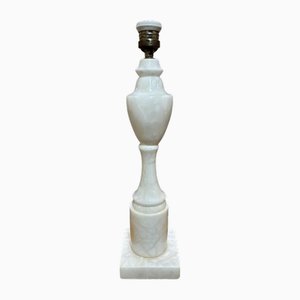 Lámpara de pie italiana Mid-Century moderna de mármol blanco, años 60