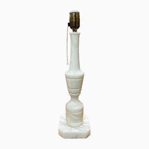 Italian White Marble Floor Lamp, 1960s