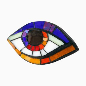 Sculpture Murale Anti Evil Eye Mosaic #2 par Ruth Minola Scheibler