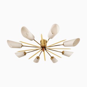 Sputnik Deckenlampe von Rupert Nikoll, 1950er
