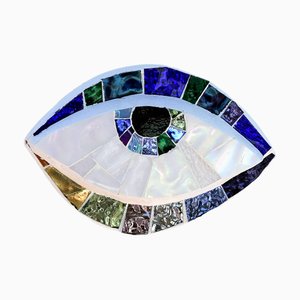 Anti Evil Eye Mosaic #32 Wall Sculpture by Ruth Minola Scheibler