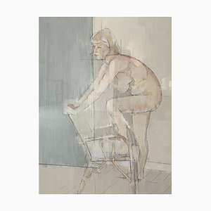 John David Ferguson, Realist Nude Study, 1984, Mixed Media