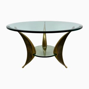 Vintage Bronze Coffee Table by Willy Daro, 1970s
