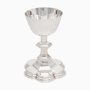 Edward VII Sterling Silver Chalice by John Faucherre, London, 1916