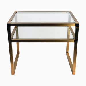 Vintage Couchtisch aus Messing, 1970er
